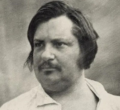 Portrait photographique d'Honoré de Balzac en 1842, par Louis-Auguste Bisson.