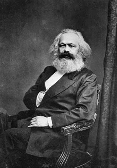 Portrait photographique de Karl Marx.